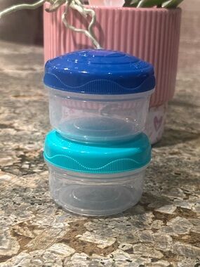 Sistema Mini Food Storage Containers Set Snack Cups BPA Free With Lids